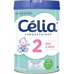 Celia Lait bébé 2ème âge en poudre dès 6mois