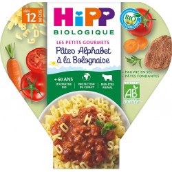 Hipp Biologique Plat bébé dès 12 mois, pâtes bolognaise