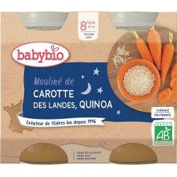 Babybio Petits pots bébé dès 8 mois, carotte quinoa