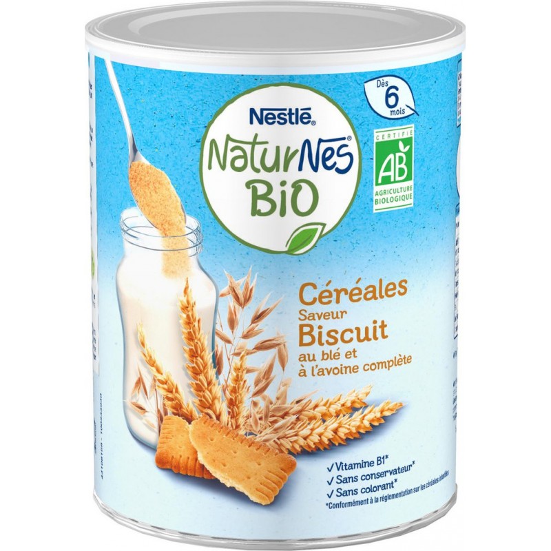 Nestle Céréales bébé biscuité dès 6 mois bio P'tite Céréale 