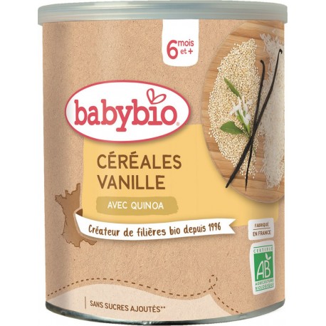 Babybio Céréales bébé dès 6 mois, vanille