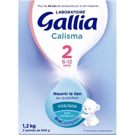 Gallia Lait bébé en poudre 2ème âge dès 6 mois Calisma