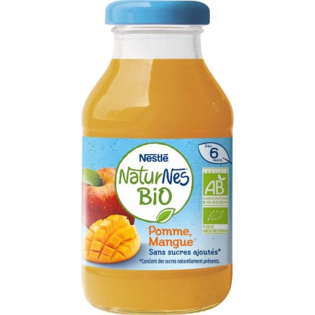 Nestlé Naturnes Boisson bébé dès 6 mois pomme & mangue Bio 200ml