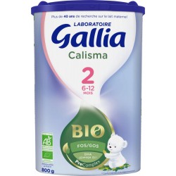Laboratoire Gallia Lait bébé en poudre 2ème âge Bio dès 6 mois Calisma