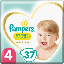 Pampers Couches bébé taille 4 : 9Kg - 14Kg premium protection