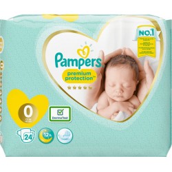 Pampers Couches bébé taille 0 : 1,5-2,5Kg new baby