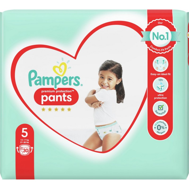 Pampers Couches-Culotte Taille 5 : 11-18 kg Baby Dry, Le paquet de