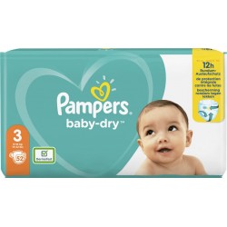Pampers Couches bébé taille 3 : 5-9Kg baby dry