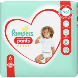 Pampers Couches-culotte taille 6 : 15+Kg nappy pants x28
