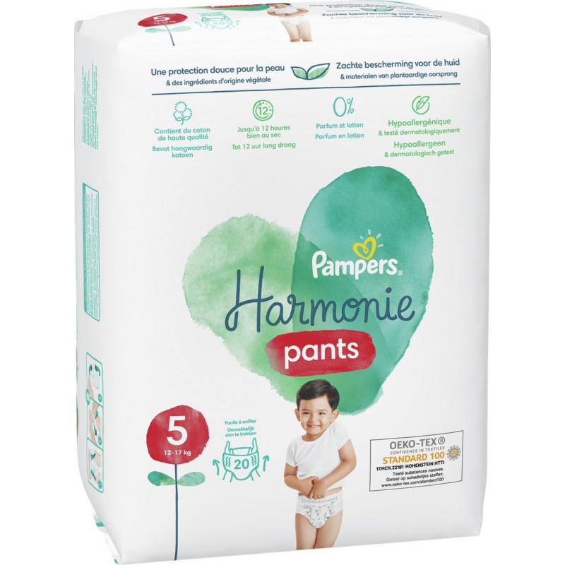 Pampers harmonie Couches culotte Taille 5 12-17Kg x20 