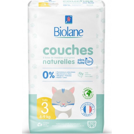 Biolane Couches bébé taille 3 : 4-9Kg