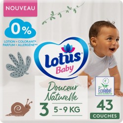 Lotus Baby Couches bébé taille 3 : 5 - 9Kg douceur naturelle
