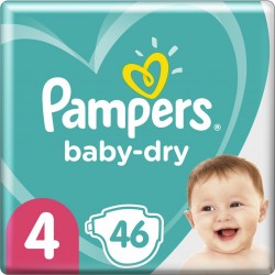 Pampers Couches bébé taille 4 : 8-16Kg baby dry
