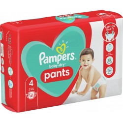 Pampers Couches-culotte taille 4 : 8-15Kg baby dry
