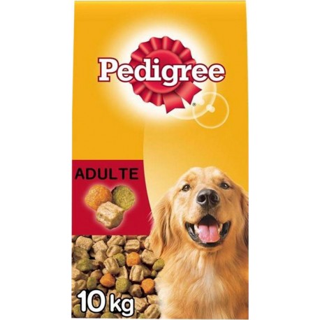 Pedigree Adulte Croquettes Chiens Boeuf Légumes 10Kg (lot de 3)