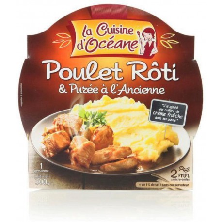 La Cuisine D'Océane Poulet rôti et purée à l'ancienne 300g (lot de 2)