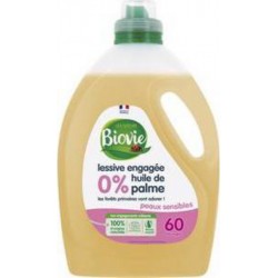 Biovie lessive liquide concentrée pour peaux sensibles 60 lavages 3L
