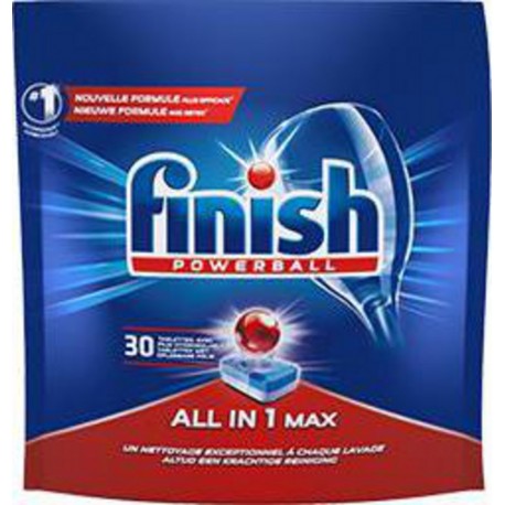 Finish Powerball - Tablettes lave-vaisselle Tout en 1 Max - 30 lavages (lot de 5 pour 150 lavages)