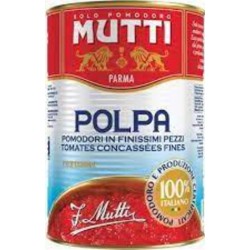 Mutti Tomates Concassées Polpa 400g (carton de 12)