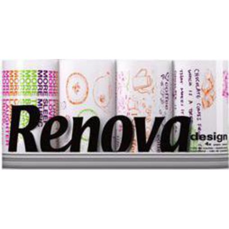 Renova Essuie-tout Design 4 rouleaux