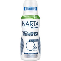Narta Homme Spray Compressé Magnésium Protect 48h Invisible 100ml (lot de 4)