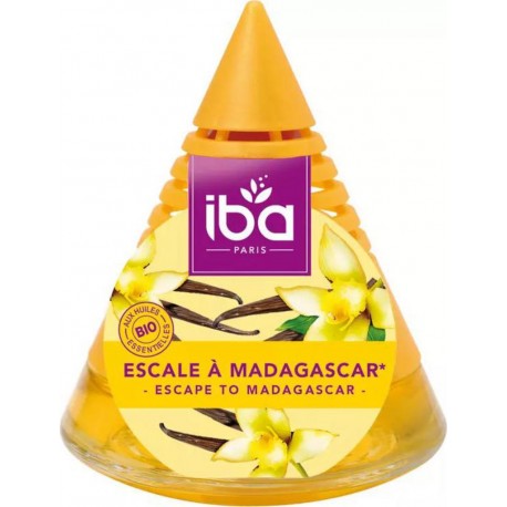 IBA Désodorisant MECHE Escale à MADAGASCAR Vanille (lot de 5)