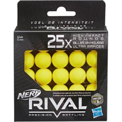 Nerf - Rival 25 Balles en Mousse Ultra Rapides