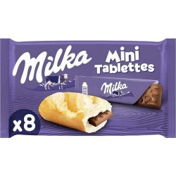 Milka Mini Tablettes 8 tablettes de 25g (lot de 9)