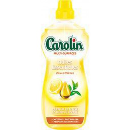 Carolin Nettoyant surfaces huiles essentielles citron thé vert 1L