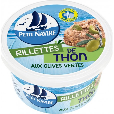 Petit Navire Rillettes Thon aux Olives Vertes 125g