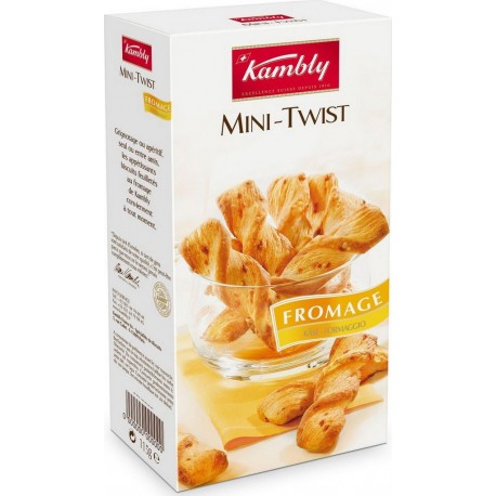 Kambly Biscuits apéritifs Mini Twist fromage