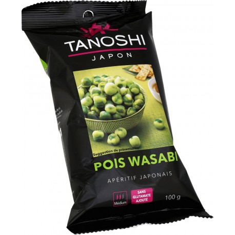 Tanoshi Biscuits apéritifs Crackers pois wasabi