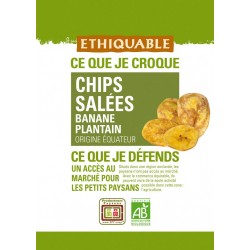 Ethiquable Chips bio banane plantain salées