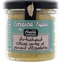 Charles Antona Tartinade Artichaut, olives vertes et piment d'Espelette