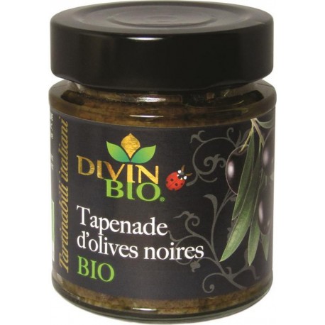 Divin Bio Tapenade d'olives noires 130g