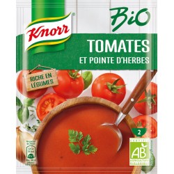 Knorr Soupe déshydratée Bio Tomates et Pointe d'Herbes 45g