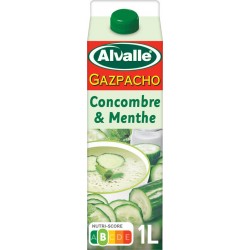 Alvalle Gazpacho concombre et menthe 1L