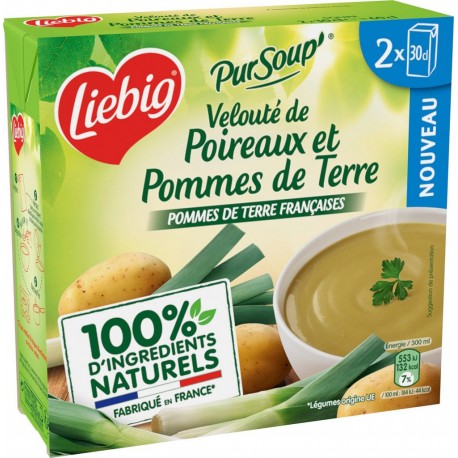 Liebig Soupe velouté de poireaux & pommes de terre 2x30cl