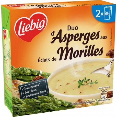 Liebig Soupe d'asperges aux éclats de morilles