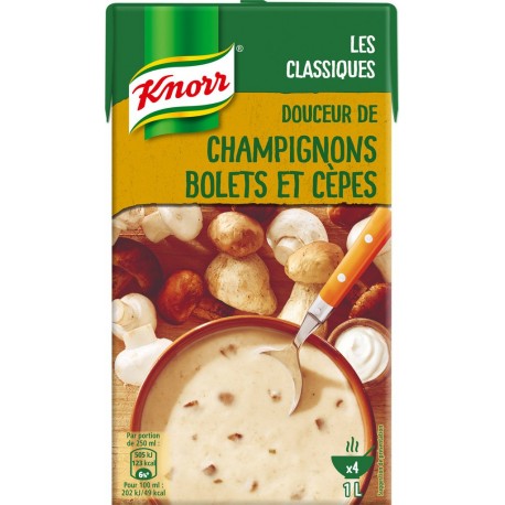 Knorr Soupe Douceur de champignons Bolets et Cèpes 1L