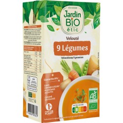 Jardin Biologique Soupe 9 legumes bio 1L