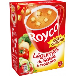 Royco Soupe déshydratée légumes du soleil et croûtons x3 21,2g