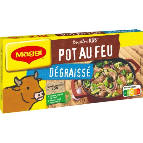 Maggi Bouillon pot-au-feu dégraissé x12 120g