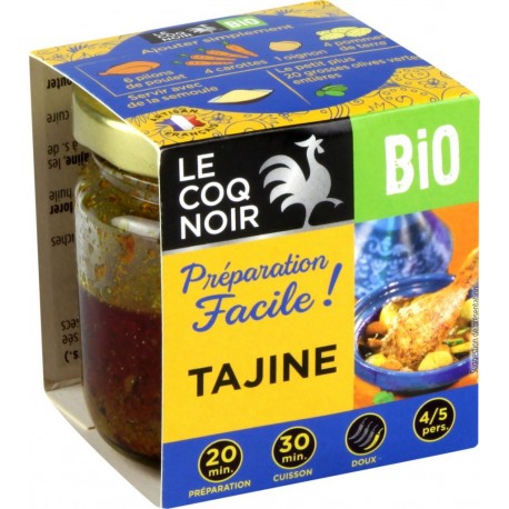 Le Coq Noir Préparation culinaire bio pour tajine