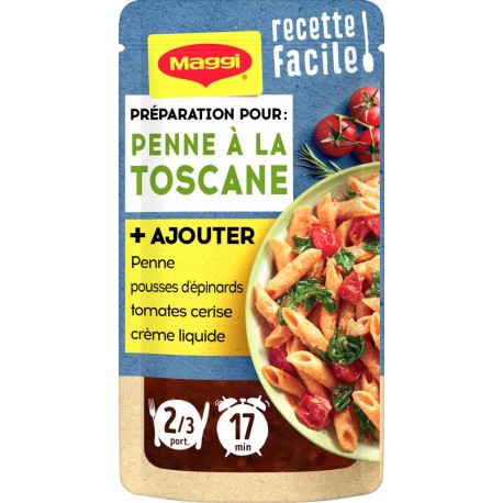 Maggi Préparation penne Toscana épinards tomates 17mn 65g