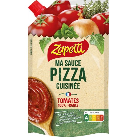 Zapetti Sauce tomate cuisinée pour pizza