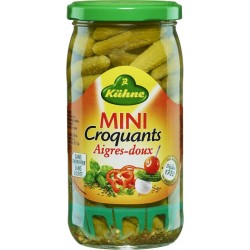 Kuhne Cornichons mini croquants aigres-doux