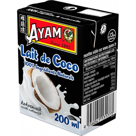 AYAM Lait de coco naturel