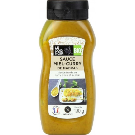 Le Coq Noir Sauce bio miel curry de Madras