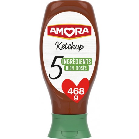 Amora Ketchup 5 ingrédients sélectionnés 468g